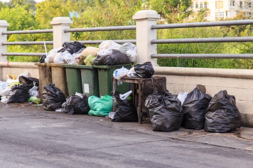 Properly loaded skip for efficient waste disposal