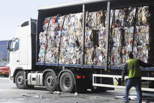 Efficient garden waste removal service truck