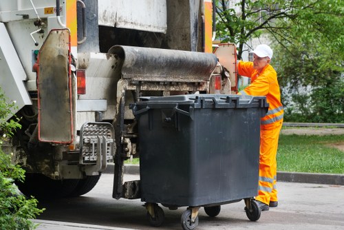 Different types of construction waste materials