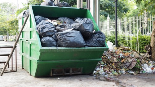 Clean and maintained garden after waste removal
