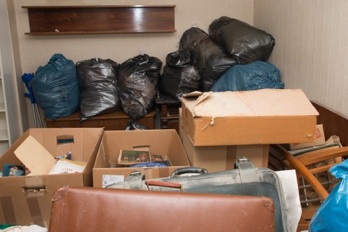 Recycling construction materials at a waste removal facility